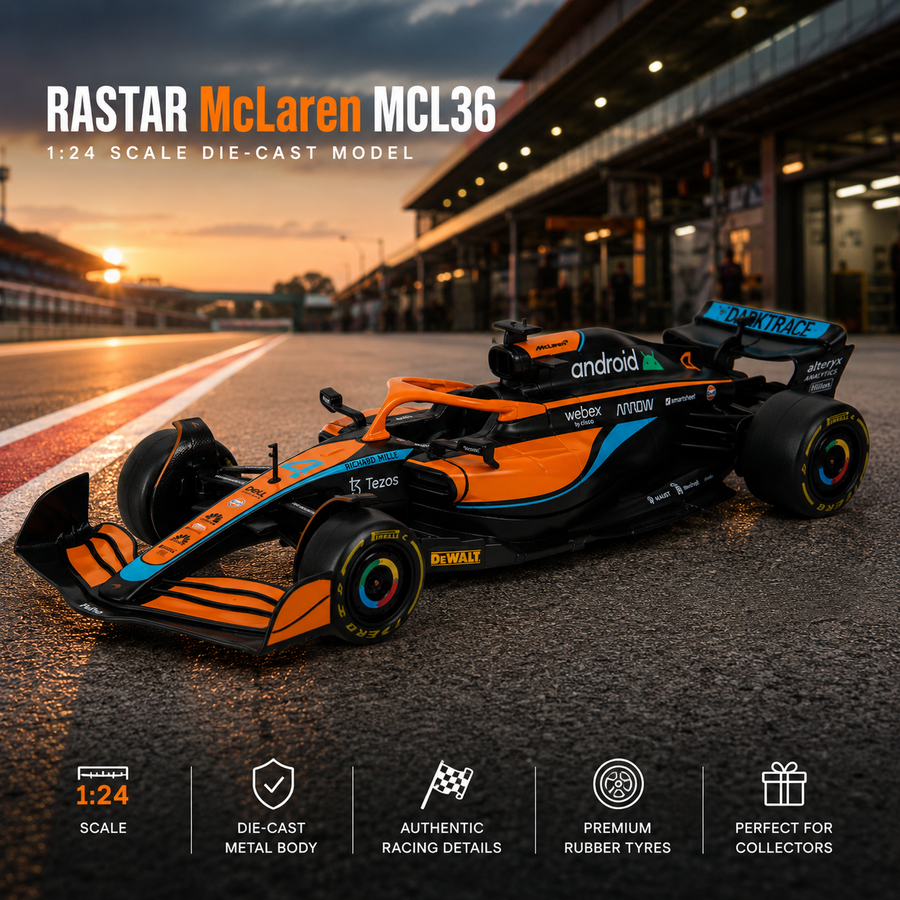 Rastar McLaren MCL36 1:24 Die-Cast Model Car