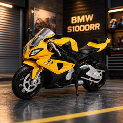 BMW S1000RR 1:12 Die-Cast Model Motorcycle – Yellow