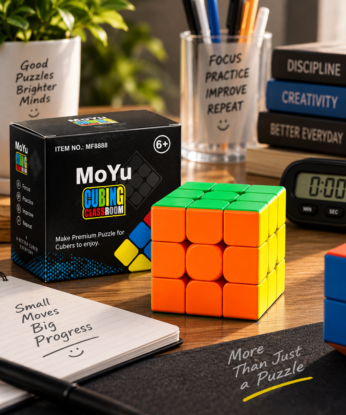 MoYu 3×3 Puzzle Cube – Smooth Rotation Speed Cube