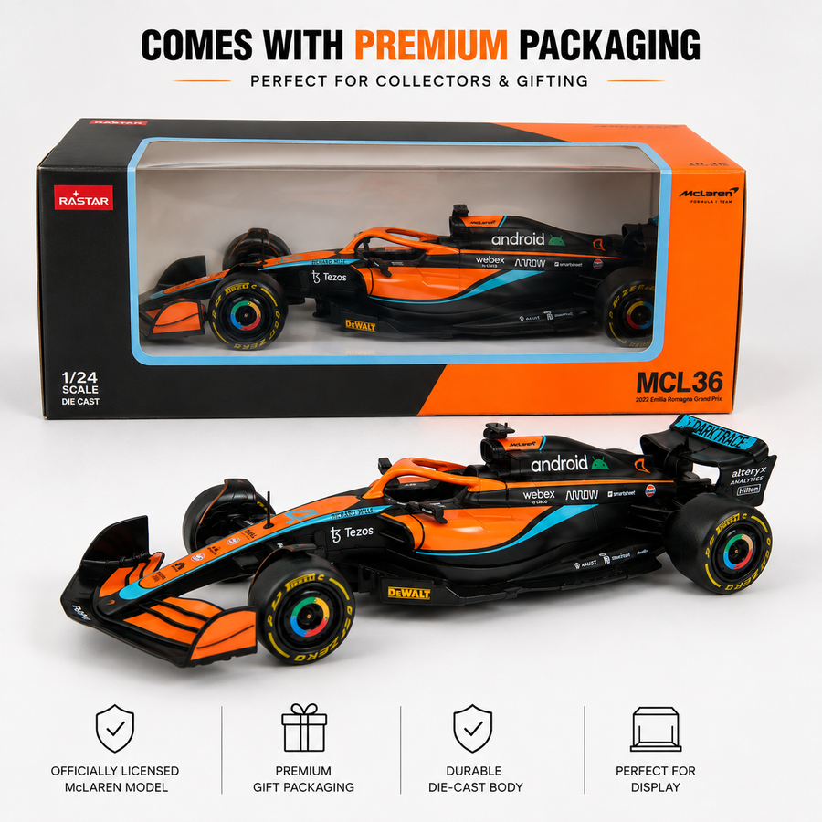 Rastar McLaren MCL36 1:24 Die-Cast Model Car