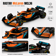 Rastar McLaren MCL36 1:24 Die-Cast Model Car