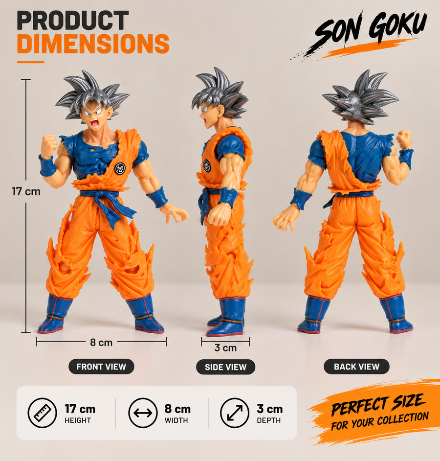 Son Goku Anime Action Figure – 17 cm Collectible Figure