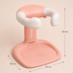 Baby Bath Support Stand with Anti-Slip Base – Pink