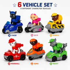 Rescue Team Pull-Back Alloy Character Vehicle – Assorted Designs
